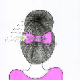 Ballerina Bun - Handgemaakte tekening (version B)