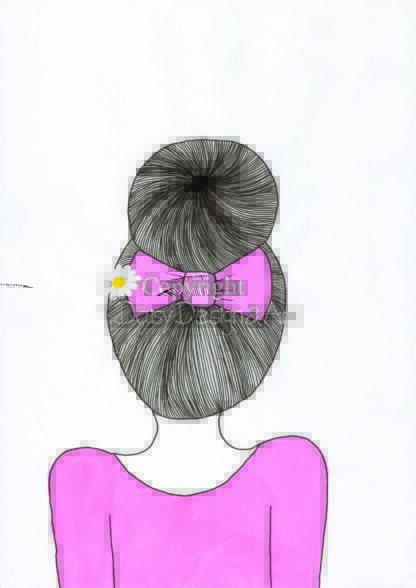 Ballerina Bun - Handgemaakte tekening (version B)