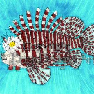 Fish - handgemaakte tekening