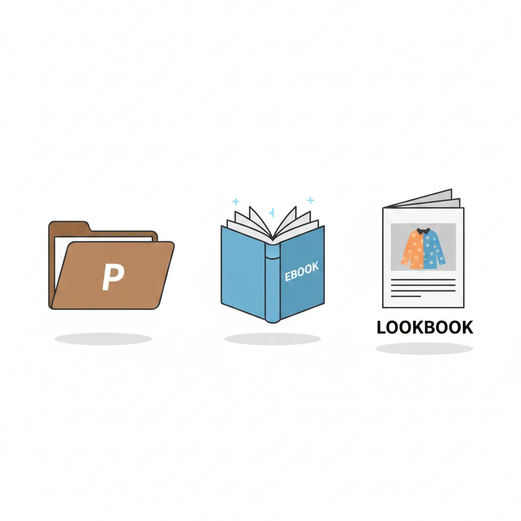 portfolio lookbook ebook verschil